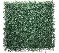 KARAT - Mur végétal Artificiel - Plantes artificielles à Fixer au Mur - Décoration Murale élégante pour Une Ambiance Naturelle - Résistante aux intempéries (Boxwood Dark-Green, 50 x 50 cm)