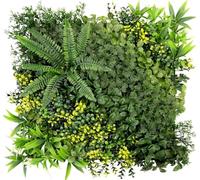 KARAT - Mur végétal Artificiel - Plantes artificielles à Fixer au Mur - Décoration Murale élégante pour Une Ambiance Naturelle - Résistante aux intempéries (Multielements, 50 x 50 cm)