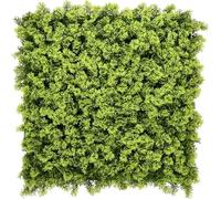 KARAT - Mur végétal Artificiel - Plantes artificielles à Fixer au Mur - Décoration Murale élégante pour Une Ambiance Naturelle - Résistante aux intempéries (Houttuynia-cordata, 50 x 50 cm)