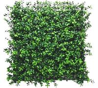 KARAT - Mur végétal Artificiel - Plantes artificielles à Fixer au Mur - Décoration Murale élégante pour Une Ambiance Naturelle - Résistante aux intempéries (Boxwood, 50 x 50 cm)