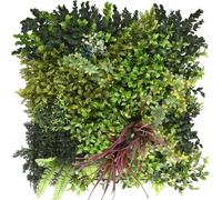 KARAT - Mur végétal Artificiel - Plantes artificielles à Fixer au Mur - Décoration Murale élégante pour Une Ambiance Naturelle - Résistante aux intempéries (Heaven Blue, 50 x 50 cm)