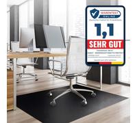 KARAT Neo Tapis de Protection de Sol pour sols durs - Protection du Sol - Chaise de Bureau - pour parquet, stratifié, Tapis de Sol, Chaise de Bureau - Épaisseur : 1,5 mm, Noir, 90 x 250 cm