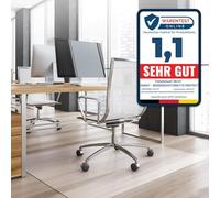 KARAT Neo Tapis de Protection de Sol pour sols durs - Protection du Sol - Chaise de Bureau - pour parquet, stratifié, Tapis de Sol, Chaise de Bureau - Épaisseur : 1,5 mm, Transparent, 114 x 50 cm