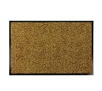 KARAT Paillasson anti-saleté - Lavable et puissant - Avec dos antidérapant - Tapis de porte pour l'entrée Brasil (beige, 90 x 150 cm)
