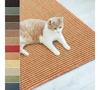 KARAT Paillasson en Sisal pour Chats,Tapis Griffoir,Tapis de grattage pour Chats,Tapis à griffer,Tapis à gratter résistant,Protection Idéale pour Meubles et Le Bien-être du Chat (Terra 50x50 cm)