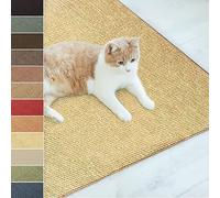 KARAT Paillasson en Sisal pour Chats,Tapis Griffoir,Tapis de grattage pour Chats,Tapis à griffer,Tapis à gratter résistant,Protection Idéale pour Meubles et Le Bien-être du Chat (Nature 60x80 cm)
