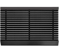 KARAT | Paillasson Haute Performance pour Intérieur et Extérieur - Brosses Puissantes - Tapis d'Entrée et de Retenue de la Saleté - Idéal comme Paillasson de Porte | Power Brush Noir, 50 x 80 cm