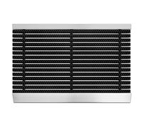 KARAT | Paillasson Haute Performance pour Intérieur et Extérieur - Brosses Puissantes - Tapis d'Entrée et de Retenue de la Saleté - Idéal comme Paillasson de Porte | Profi Brush Noir, 50 x 80 cm