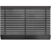 KARAT | Paillasson Haute Performance pour Intérieur et Extérieur - Brosses Puissantes - Tapis d'Entrée et de Retenue de la Saleté - Idéal comme Paillasson de Porte | Power Brush Gris, 50 x 80 cm