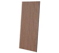 KARAT Panneaux muraux en MDF - Panneau acoustique avec placage en bois et feutre - Tête de lit Tasseau mural Décoration pour intérieur - Isolation sonore pour Bureau Maison - Chêne rouge 118x60 cm
