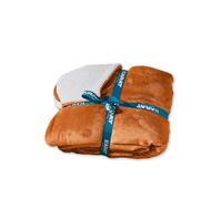 KARAT Plaid Douillet Glory - Couverture Chaude - Couverture Double Face Ultra Douce en Flanelle - Plaid Polaire certifié Oeko-Tex - pour des Moments de Confort de 2 Personnes -Brun, 150x200 cm