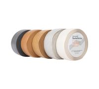 KARAT plinthe douce 50 x 15 mm, 25 mètres - face arrière auto-adhésive - plinthe en PVC pour cuisine et salle de bain, plinthe courbée à coller personnalisable (hêtre clair, Oslo)