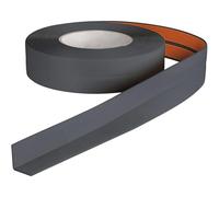 KARAT Plinthe Souple autoadhésive en PVC - Moulure de finition pour cuisine et salle de bain - Ruban de Finition Étanche Auto-adhésive Acrylique - Modèle Riga, Gris 19x19 mm, L 15 m