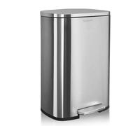 KARAT Poubelle de 50 l, en acier inoxydable, avec système de tri sélectif pour la cuisine, argenté (Dustin)