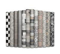 KARAT Revêtement de sol CV aspect carrelage - Sol en PVC - sol lino Antidérapant & Imperméable - Découpe au mètre (100 x 400 cm, CV Plaza | Lagos 909D)