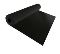 KARAT Revêtement de sol universel - Sol en PVC Hexagon - Antidérapant et facile à installer - Moquette Pour sol de garage entrepôt et atelier industriel, découpe facile - Noir, 120 x 100 cm