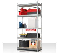 KARAT Rhino Étagère pour charges lourdes avec structure en acier - Charge maximale : 1050 kg - Galvanisée - 180 x 90 x 60 cm
