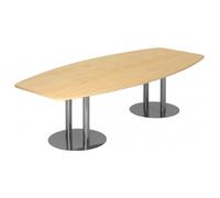 KARAT S 28 C - Karat Érable avec pied à socle/chrome 280 x 130