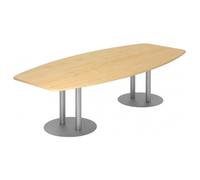 KARAT S 28 S - Karat Érable avec pied à socle/argent 280 x 130