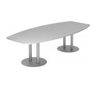 KARAT S 28 S - Karat Gris avec pied à socle/argent 280 x 130