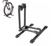 KARAT - Support de Vélo Pliable - Présentoir pour Roues de 20" à 29" en Acier - Range-vélo au Sol, Gain de Place - Pour Roue Avant et Arrière - 36,5 L x 40 l x 45 H cm - Noir (Finn)