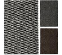 KARAT Tapis Anti-salissures Melange - Tapis de Porte pour l'intérieur et l'extérieur - Facile d'entretien - Antidérapant (Noir-Blanc, 200 x 150 cm)