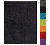 KARAT - Tapis Anti-salissures - Paillasson de Porte Lavable et Ultra Absorbant - Tapis de Porte Dos et Surface antidérapant - Use&Wash, 135 x 200 cm, Noir 1000
