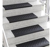 KARAT Tapis de Marche en Caoutchouc pour l'extérieur - marchettes d'escalier - Diamant 25 x 65 cm (5 pièces)