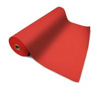 KARAT Tapis de Passage d'allée idéal pour Les Salons, événements, Mariages, décoration d'anniversaire, découpe au mètre, réutilisable, Tapis de Mariages Cérémonies - Sintra (Rouge 100 x 1000 cm)