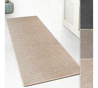 KARAT Tapis de Passage Kalkutta - Aspect sisal - Tapis de séjour antidérapant - Tapis Couloir Antistatique - Beige, 80 x 400 cm