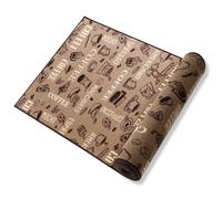 KARAT Tapis de Passage pour Usage intensif,Carpette avec Dos en Latex antidérapant pour Sol de Cuisine Devant-évier Couloir Salon Bureau Chambre,Hypoallergique (80 x 150 cm, Café Time)