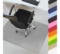 KARAT Tapis de Protection des sols - Protection Efficace des sols dans de Nombreuses Couleurs Attrayante - Bon Glissement de chaises de Bureau (Gris, 90 x 120 cm)
