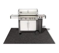 KARAT Tapis de Protection pour Barbecue 50 x 50 cm - Antidérapant & Résistant aux Hautes Températures - Retardateur de Flamme, Ultra-Robuste, Nettoyage Facile et Usage Extérieur Toutes Saisons