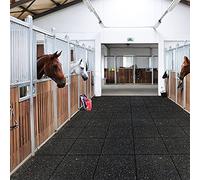 KARAT Tapis d'écurie en granulés de Caoutchouc - Sol d'écurie - coupé sur Mesure (Hauteur: 0,5 cm, 62,5 x 300 cm)