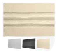 KARAT Tapis d'entrée Circa - Tapis antidérapant avec Envers en Technologie innovante TPE - idéal pour Les entrées, Le Couloir et la Porte d’entrée (Beige rayé, 40 x 60 cm)