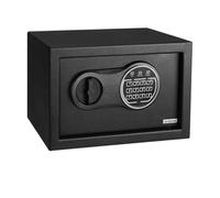 KARAT Tresor Coffre-fort à combinaison - 16 l - 20 x 31 x 20 cm - Anthracite - Serrure à combinaison électronique - Coffre-fort mural pour la maison avec boulons de verrouillage et clés (Grasberg)