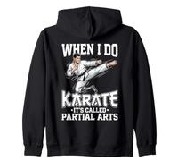 Karaté Appelé Amputation Arts Partiels Amputé Prothèse Jambe Sweat à Capuche