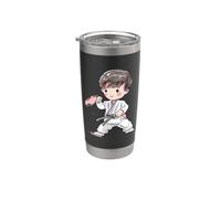Karate Boy - Autodéfense en bande dessinée pour garçons Gobelet isotherme en acier inoxydable double paroi