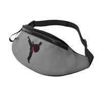 Karaté Boy Vector Ceinture changeante Imprimé Couleur Sac banane pour la randonnée, le cyclisme, la course à pied et les activités de plein air Sac léger