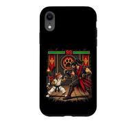 Karaté Cat Fighting Game Boss Fight Retro Arcade Jeu vidéo Coque pour iPhone XR