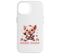 Karate Cute Pork Chop Funny Karate Pun Pig Martial Arts Coque pour iPhone 14