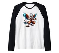 Karaté Eagle Warrior Féroce Avian Kung Fu Manche Raglan