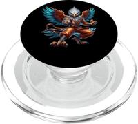 Karaté Eagle Warrior Féroce Avian Kung Fu PopSockets PopGrip pour MagSafe