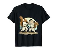 Karaté Écureuil Jiu-Jitsu Arts Martiaux Bonsaï Amoureux d'écureuil T-Shirt