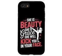 Karaté, Elle est beauté, Elle est grâce, Elle va Te Donner Un Coup de Pied Coque pour iPhone SE (2020) / 7/8