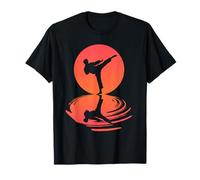 Karaté Et Kung Fu Silhouette Shotokan Cadeau Arts Martiaux T-Shirt