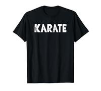 Karaté Femme Blanc T-Shirt Graphique avec Valeur, Homme, Noir, S