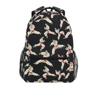 Karaté Fond Noir Sac À Dos Unisexe Sacs A Dos Léger Sacs D'École Pour Vélo Déplacements Quotidienne 29X40Cm