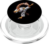Karaté Girafe High Kick Chef-d'œuvre PopSockets PopGrip pour MagSafe