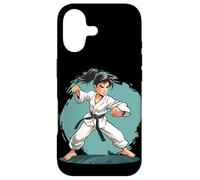 Karate Girl Comic Ceinture Noire d'autodéfense Coque pour iPhone 17